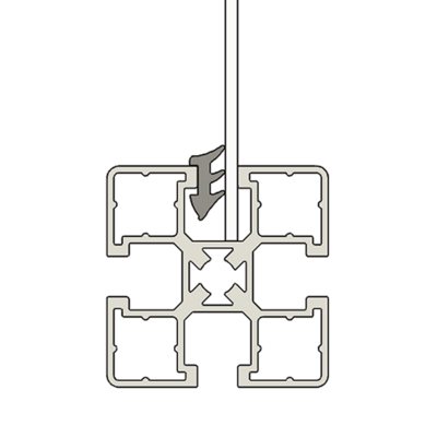 61-102-0 MODULAR SOLUTIONS SEALING PROFILE<BR>2MM PANEL GASKET 1M